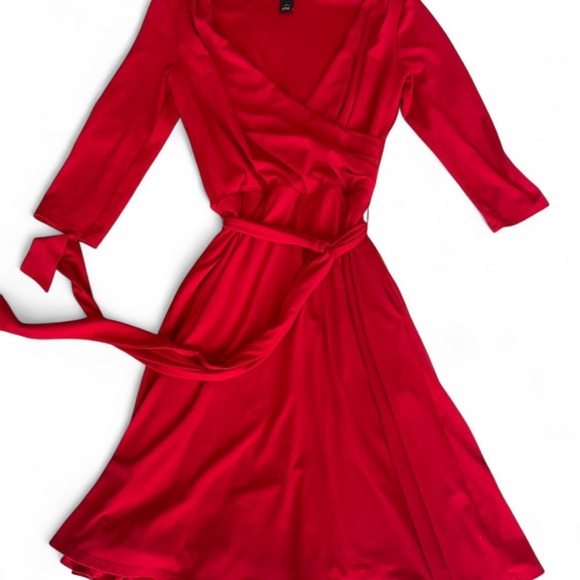 White House Black Market Dresses & Skirts - SOLD White House Black Market Timeless Red Wrap Dress